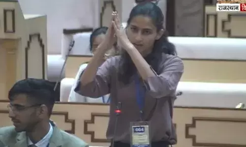 शक्करगढ़ की बेटी खुशी शर्मा ने जयपुर विधानसभा में बढाया मेवाड़ का गौरव