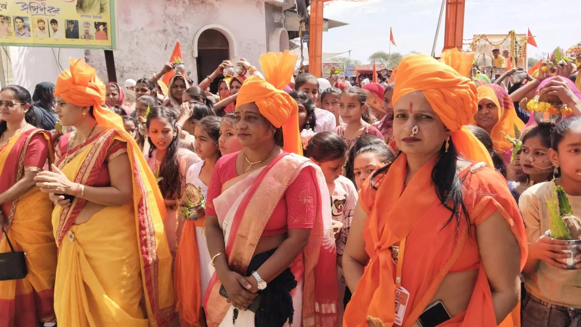 हिंदू नववर्ष पर आसींद कस्बे में निकाली शोभा यात्रा