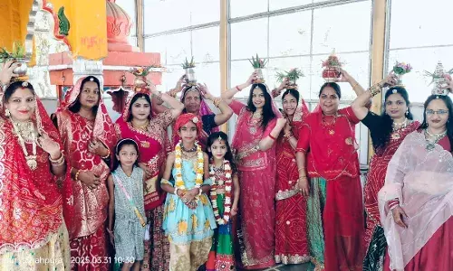 रामनगर की सखियों ने धूमधाम से मनाया गणगौर उत्सव