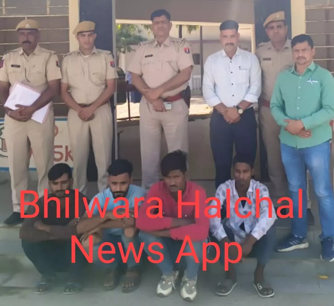 जहाजपुर पुलिस ने दो और आसींद पुलिस ने चार को किया गिरफ्तार, इको कार व पिकअप जब्त