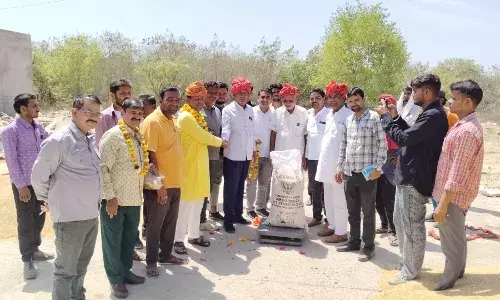 खरीद केंद्र पर पहले दिन 170 क्विंटल गेहूं तुले, मंडी मे निगम ने की तुलाई शुरू