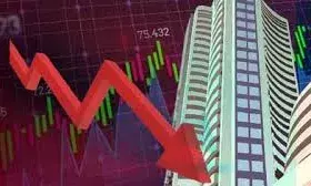 सेंसेक्स 800 अंक गिरा, निफ्टी भी फिसला