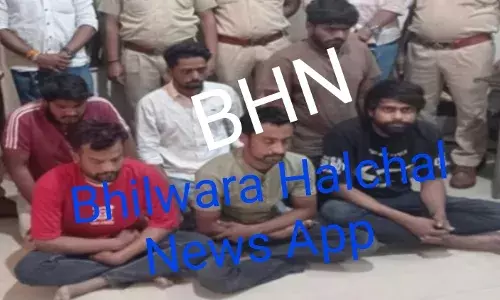 भीलवाड़ा में पकड़ी 53 ग्राम एमडी ड्रग, 6 गिरफ्तार, कार और दो दुपहिया वाहन जब्त