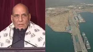 रक्षा मंत्री राजनाथ सिंह ने किया नौसेना की परियोजनाओं का उद्घाटन