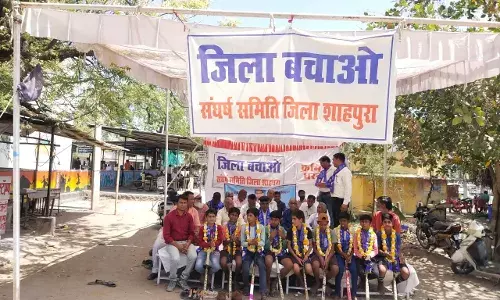 शाहपुरा जिला बचाओ आंदोलन 95 वे दिन भी अनवरत जारी