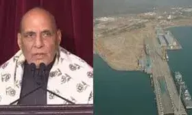 रक्षा मंत्री राजनाथ सिंह ने किया नौसेना की परियोजनाओं का उद्घाटन