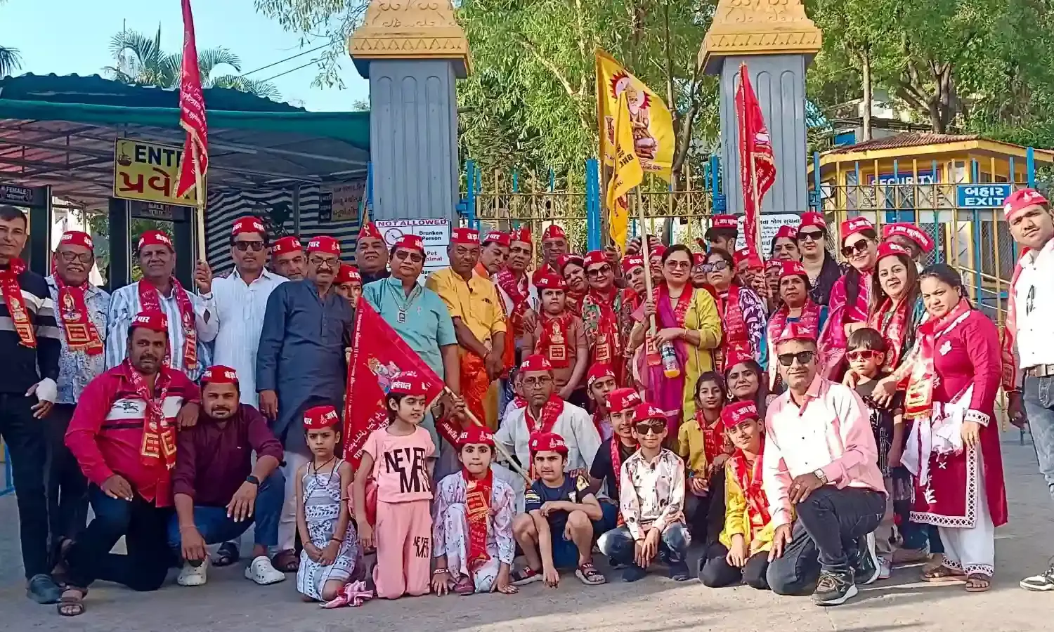 झूलेलाल प्रेमियों ने जोगणिया माता की धर्म यात्रा का उठाया आनंद, बिजौलिया में निकाली पवित्र बहराणा यात्रा