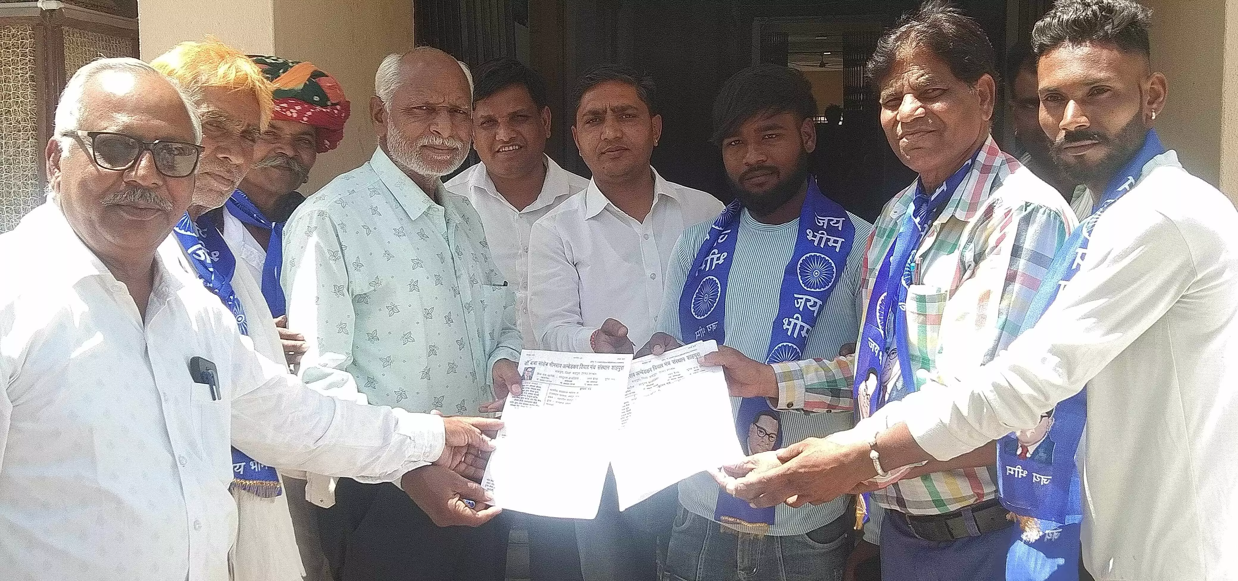 शाहपुरा जिला बचाओ आंदोलन 97 वे दिन भी अनवरत जारी