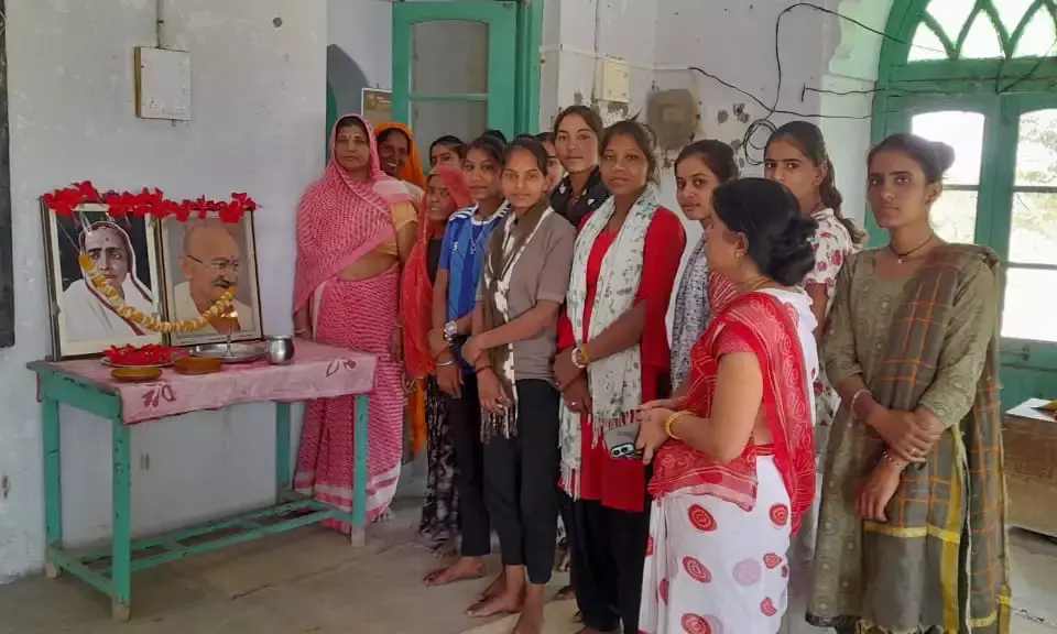 कस्तूरबा माता का जन्म दिवस मनाया