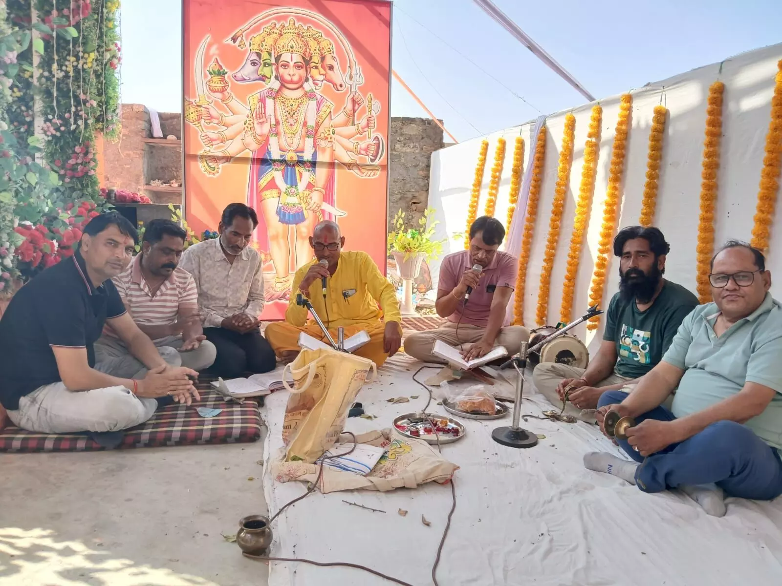 अखाड़ा हनुमान मंदिर पर अखंड रामायण पाठ हुआ प्रारंभ अखाड़ा हनुमान मंदिर पर अखंड रामायण पाठ हुआ प्रारंभ
