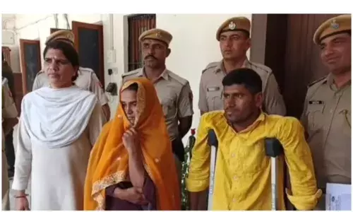 दिव्यांग प्रेमी के संग मिलकर पत्नी ने पति  की गला काट की हत्या,पहले पिलाई शराब, अपने दोनों पुलिस गिरफ्त में