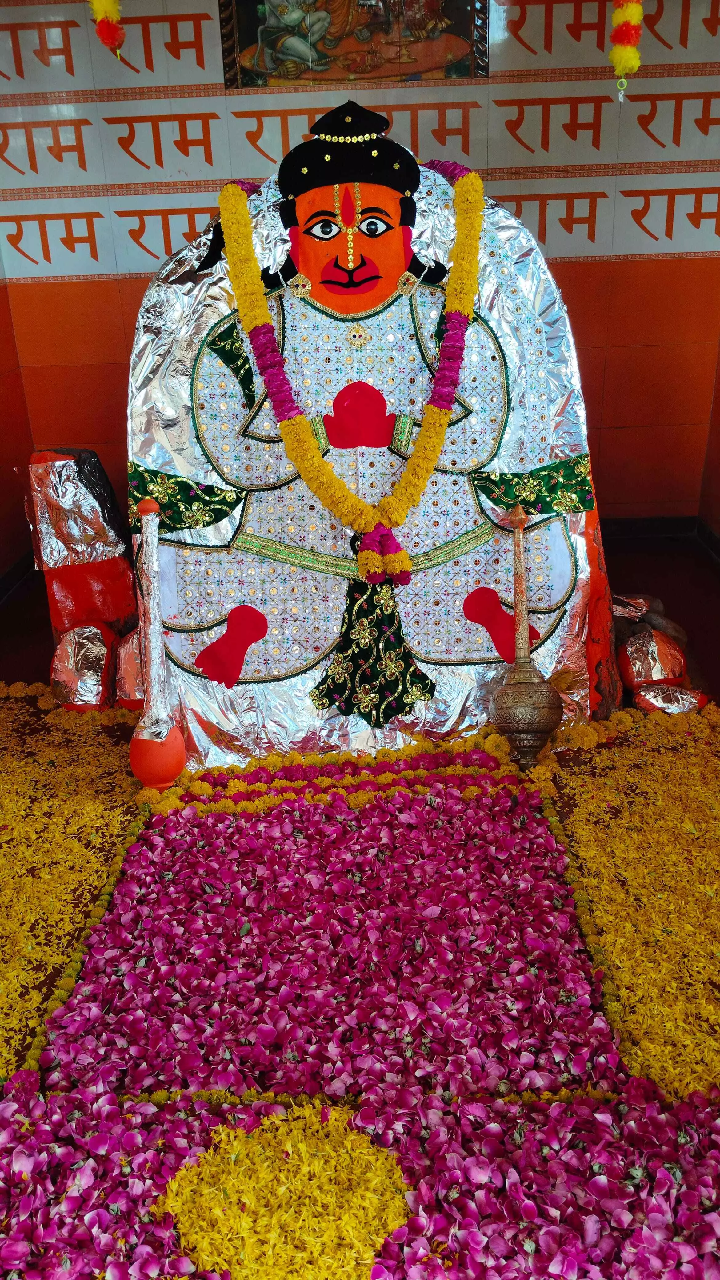 हनुमान जन्मोत्सव बड़े धूमधाम से मनाया हनुमान जन्मोत्सव बड़े धूमधाम से मनाया