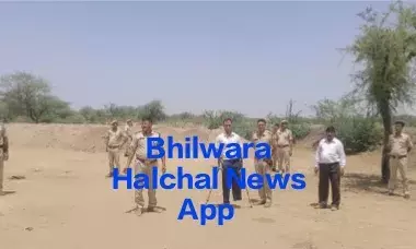 खारी नदी के पास माफियाओ ने जमा की अवैध बजरी, पुलिस ने की सीज
