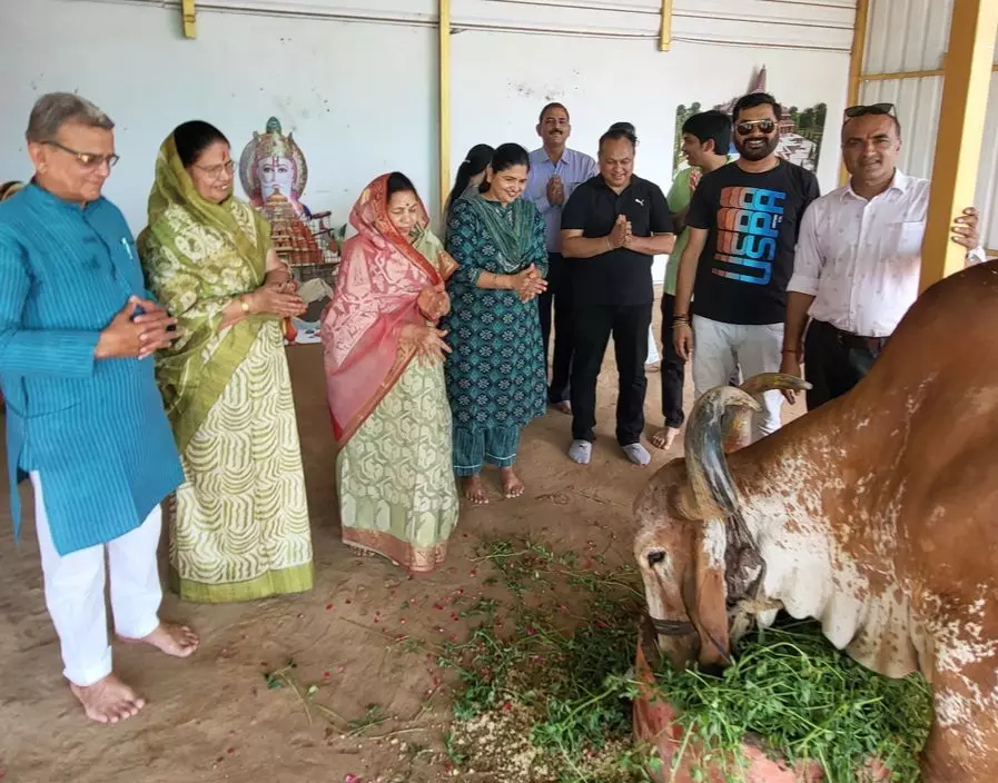 लापसी और घास खिलाकर अपनी शादी की 25 वी सालगिरह मनाई लापसी और घास खिलाकर अपनी शादी की 25 वी सालगिरह मनाई