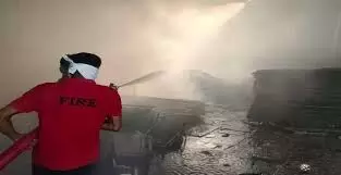 Fire in tent warehouse causes loss of millions Fire in tent warehouse causes loss of millions