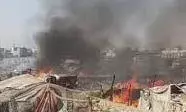 एक दर्जन टापरियों में भीषण आग लगने से मचा हड़कंप एक दर्जन टापरियों में भीषण आग लगने से मचा हड़कंप