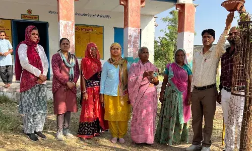 कनेछनकलां,नया सरसुंन्दा व डोहरिया की स्कूलों में बांधे परिंडे