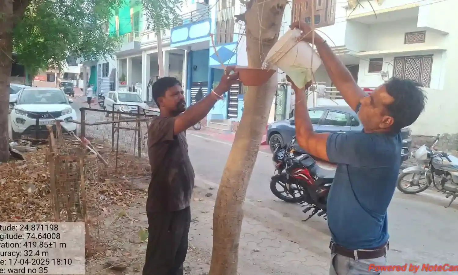 प्रचंड गर्मी में पशु-पक्षियों और आमजन के लिए नगर परिषद की संवेदनशील पहल