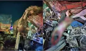 ट्रक और ट्रेलर के बीच भीषण टक्कर, ट्रेलर चालक और खलासी की मौत ट्रक और ट्रेलर के बीच भीषण टक्कर, ट्रेलर चालक और खलासी की मौत