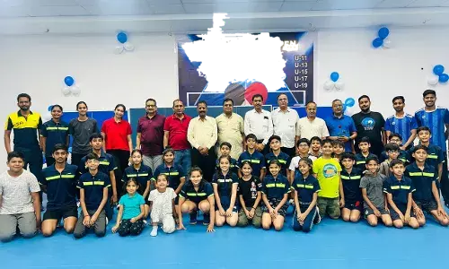 टेबल टेनिस खिलाड़ियों ने मनाया वर्ल्ड टेबल टेनिस डे