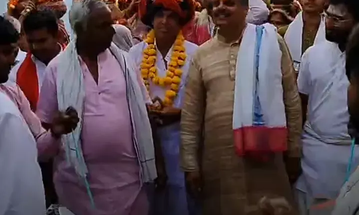 आंगूचा में 9 कुंडात्मक हरिहर महायज्ञ का शुभारंभ आंगूचा में 9 कुंडात्मक हरिहर महायज्ञ का शुभारंभ