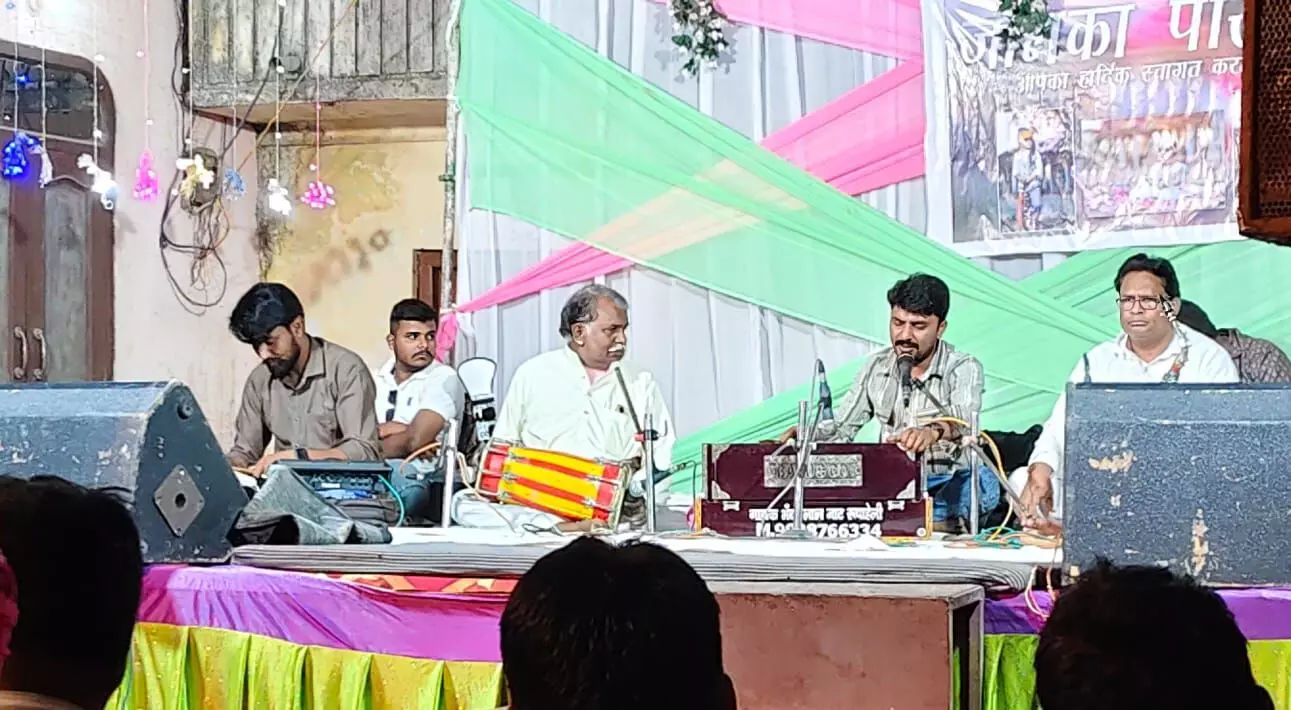 भौंर तक चली भजन संध्या, भक्तिमय भजनों पर झूमे भक्त गण