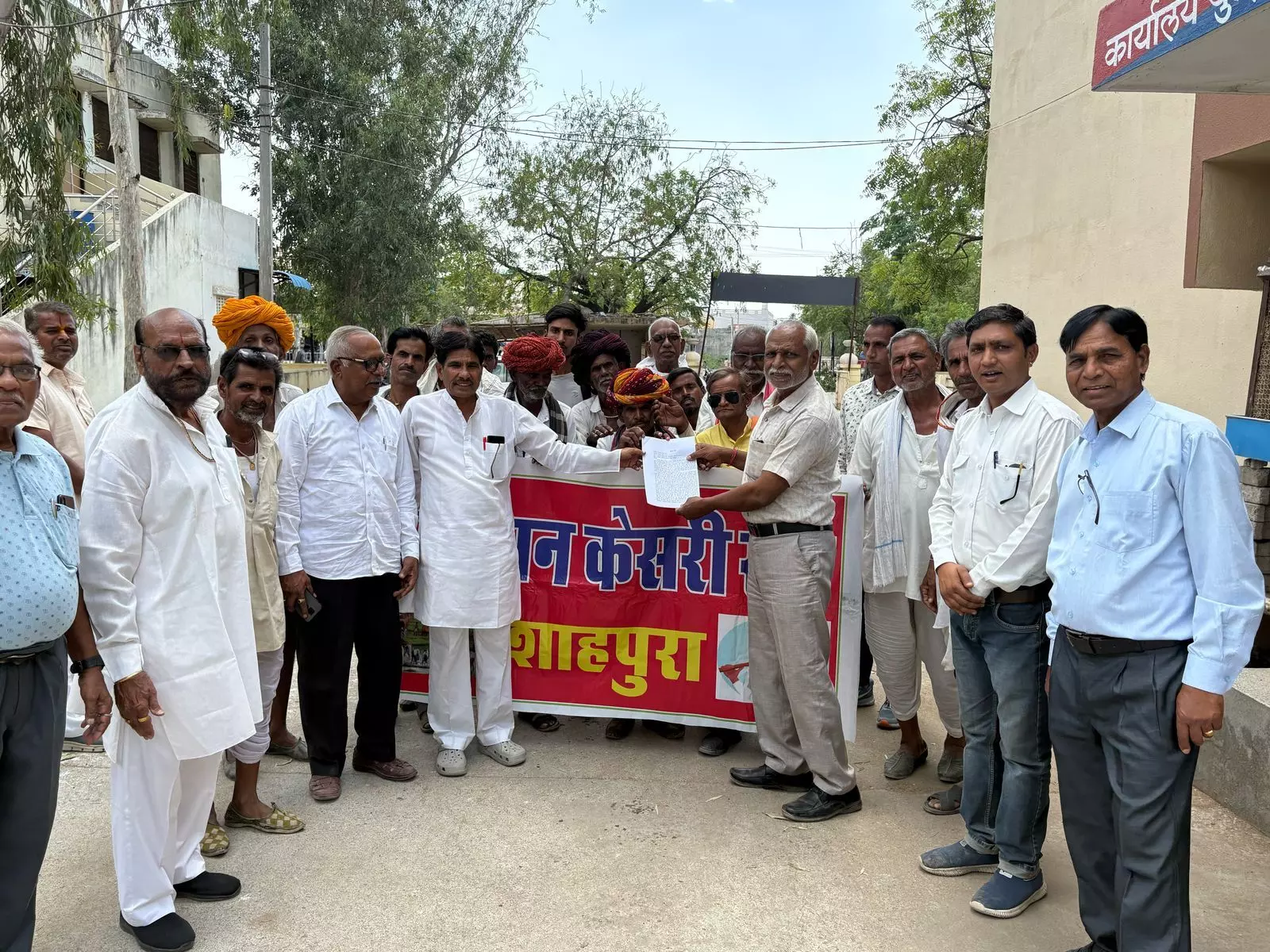 शाहपुरा जिला बचाओ आंदोलन 115 वे दिन भी अनवरत जारी