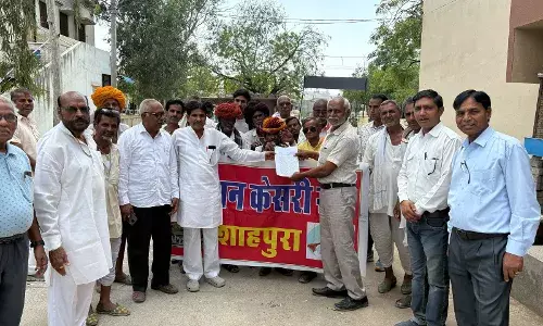 शाहपुरा जिला बचाओ आंदोलन 115 वे दिन भी अनवरत जारी