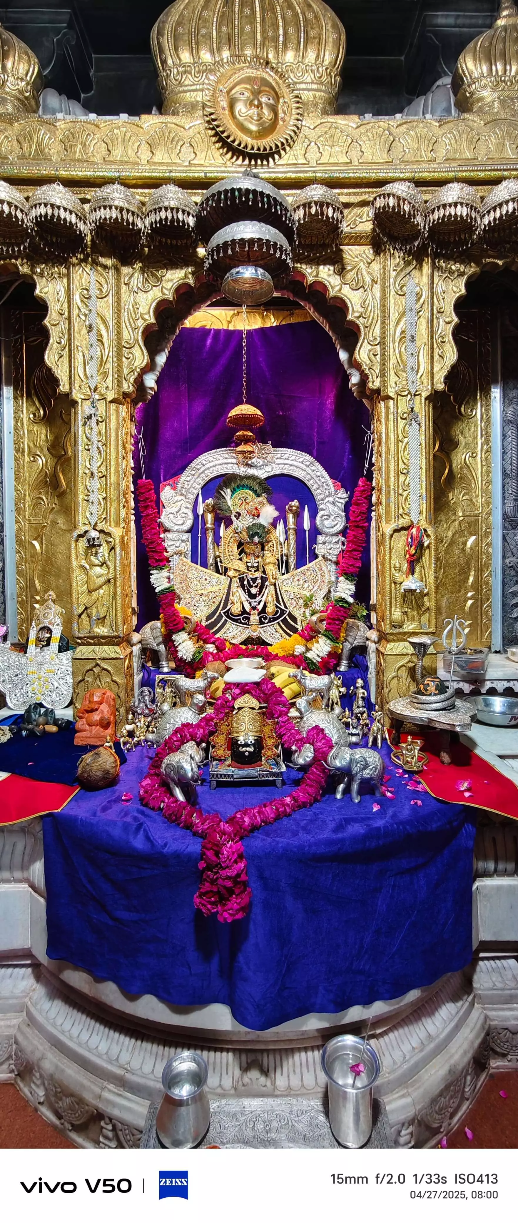 अमावस्या पर श्री कोटडी चारभुजा नाथ के मनमोहक श्रृंगार दर्शन दिनांक 27/ 4/ 2025