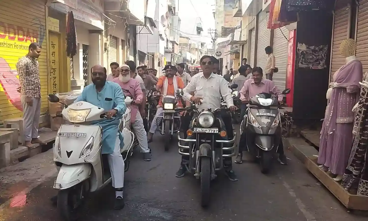 शाहपुरा जिला बचाओ आंदोलन 118 वे दिन भी अनवरत जारी