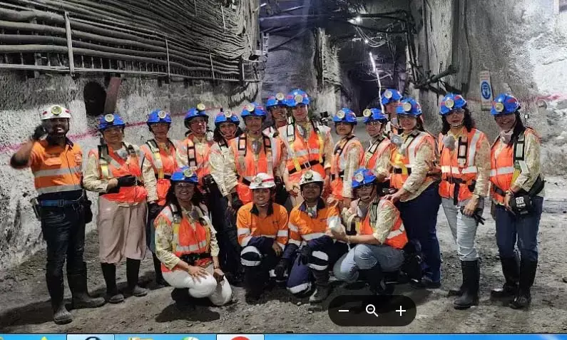 फिक्की एफएलओ की महिला प्रतिनिधियों ने विश्व की सबसे बडी रामपुरा आगुचा माइन का दौरा किया