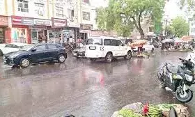 शाहपुरा  में गुरुवार रात को तेज बारिश  के साथ ओलावृष्टि, गर्मी से मिली राहत