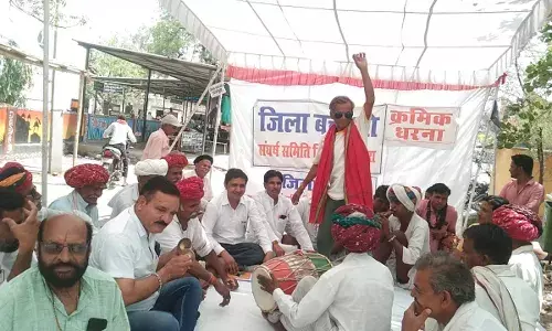 शाहपुरा जिला बचाओ आंदोलन 121 वे दिन भी अनवरत जारी