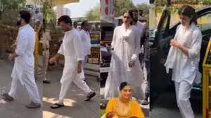 निर्मल कपूर का अंतिम संस्कार: मां के निधन से टूटे अनिल-बोनी निर्मल कपूर का अंतिम संस्कार: मां के निधन से टूटे अनिल-बोनी
