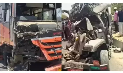 जीप, बस और बाइक में भिड़ंत 6 लोगों की मौत