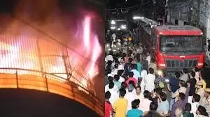 कानपुर में छह मंजिला इमारत में लगी भीषण आग, जूता कारोबारी, पत्नी, तीन बेटियों समेत छह की मौत