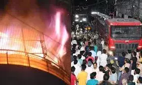 कानपुर में छह मंजिला इमारत में लगी भीषण आग, जूता कारोबारी, पत्नी, तीन बेटियों समेत छह की मौत