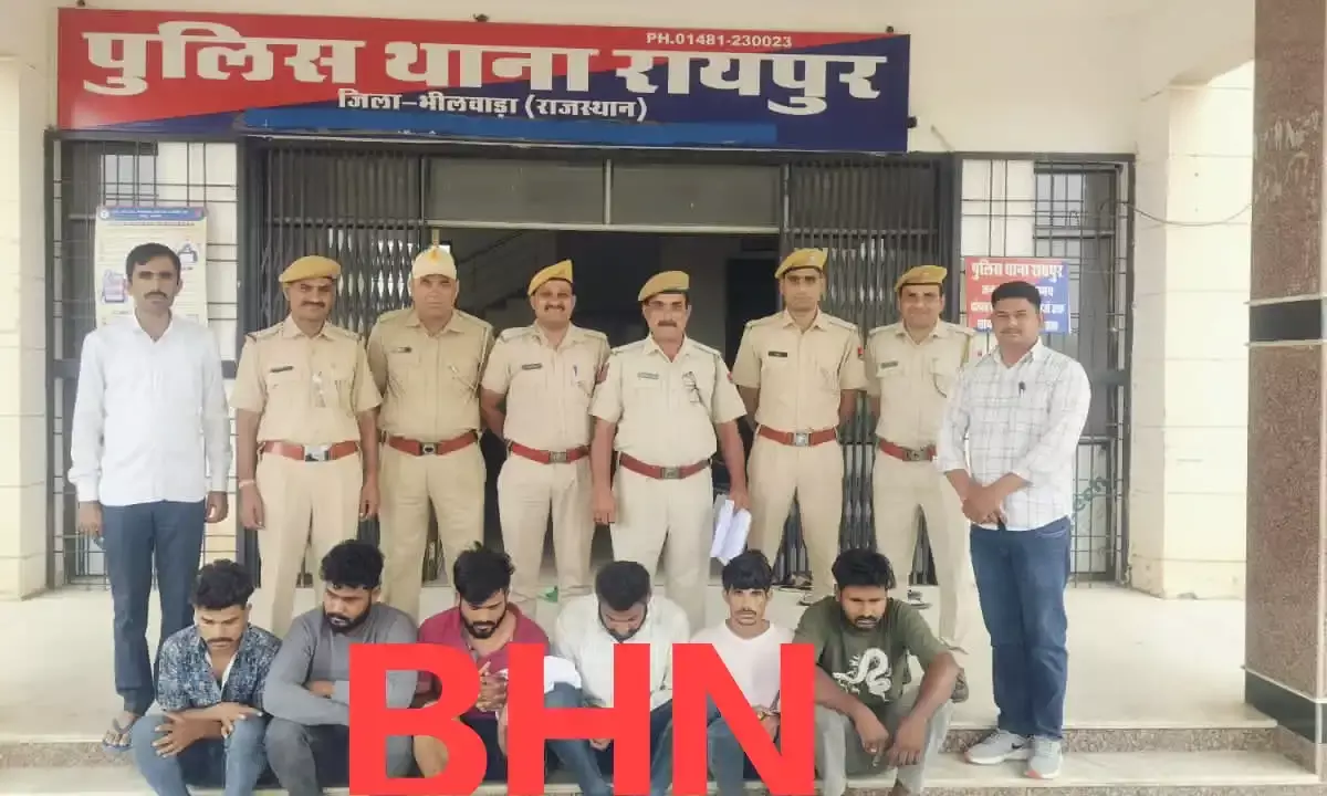 चम्बल पम्प हाऊस से ट्रांसफार्मर व युपीएस बैटरियां चोरी का खुलासा, 6 गिरफ्तार