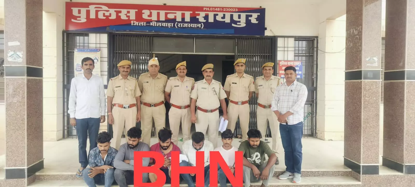 चम्बल पम्प हाऊस से ट्रांसफार्मर व युपीएस बैटरियां चोरी का खुलासा, 6 गिरफ्तार