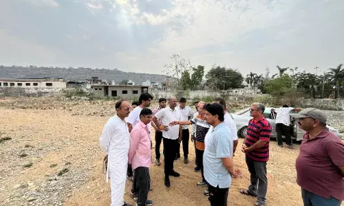 सांसद सी पी जोशी ने गौराबादल स्टेडियम का किया निरिक्षण