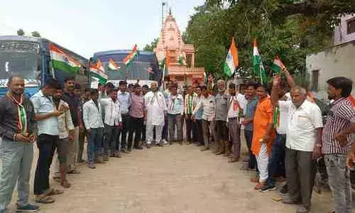 रायला में तिरंगा यात्रा निकाली गई, भारतीय सेना के समर्थन में गूंजे नारे