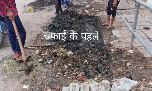 नगर परिषद द्वारा सफाई अभियान जारी