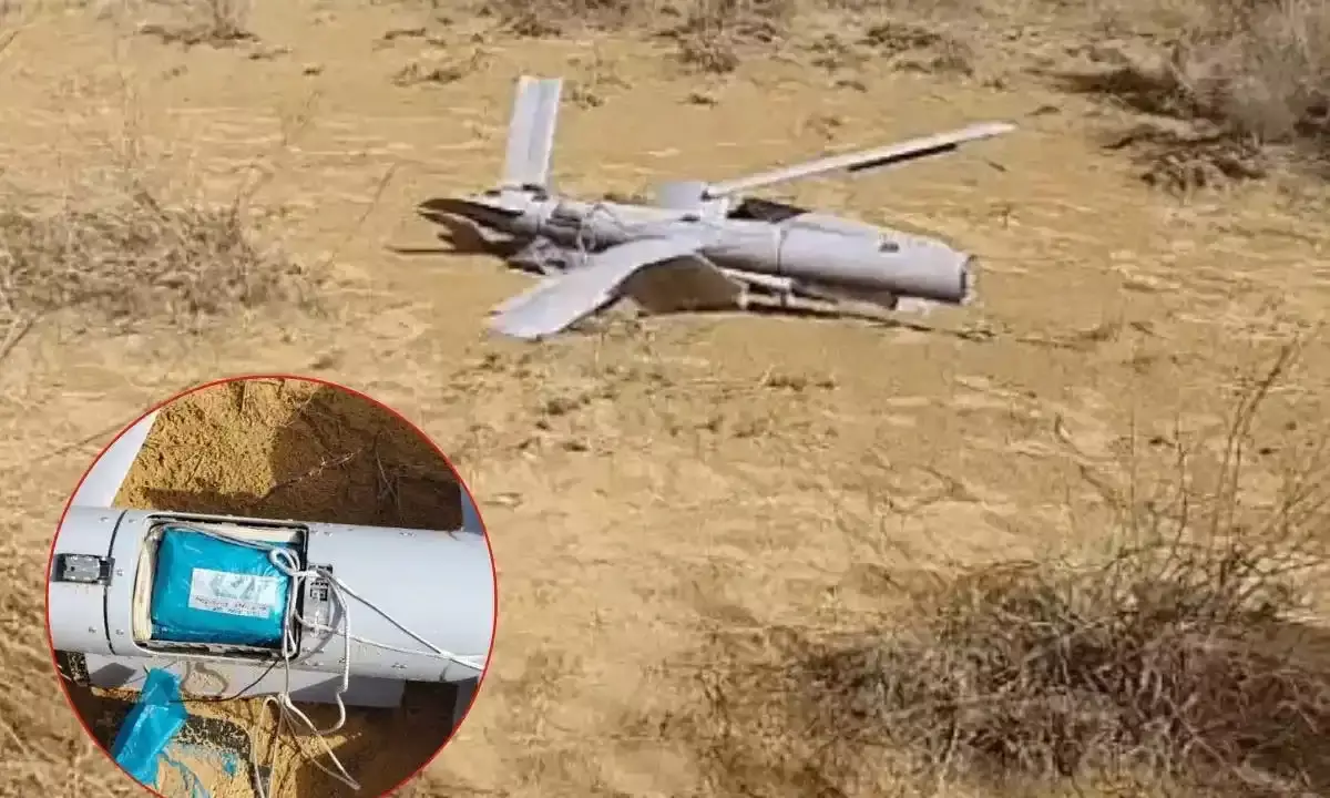 राजस्थान में भारत-पाक बॉर्डर के पास मिला संदिग्ध ड्रोन, इलाके में फैली सनसनी