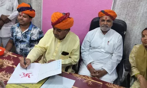 रायपुर ग्राम पंचायत में सरपंच ने संभाला पदभार: छीपा बोले अब आयेगा रायपुर में विकास का तूफान