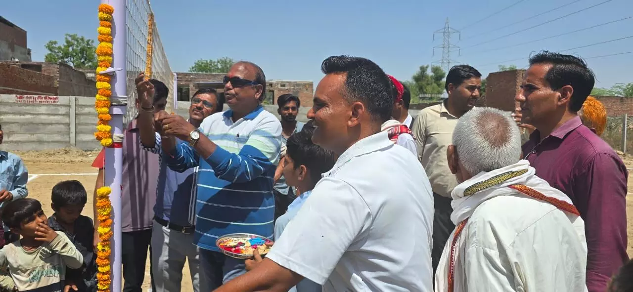 खेलों की ओर लौटा शाहपुरा का आमलीकलां, 20 साल से वीरान पड़े स्कूल मैदान का हुआ कायाकल्प