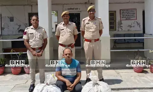 मांडल पुलिस की बड़ी सफलता, 73.220 किलोग्राम डोडा चूरा जब्त, एक आरोपी गिरफ़्तार