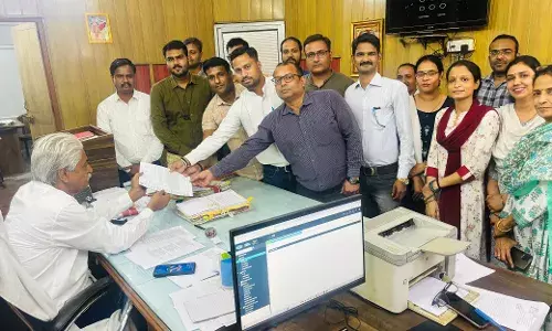 पंचायतीराज विभाग में आईटी के पद सृजन हेतु सौंपा ज्ञापन