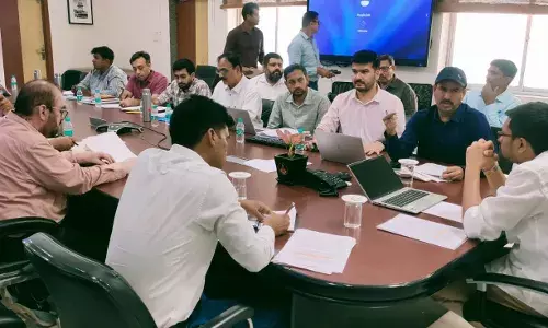 स्मार्ट सिटी के कार्यों के हस्तांतरण को लेकर ट्राय पार्टी एग्रीमेंट पर चर्चा