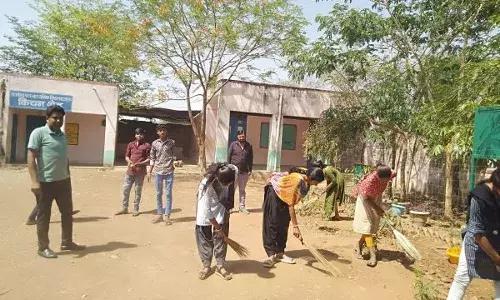 राजकीय उच्च माध्यमिक विद्यालय टहला में समाज सेवा शिविर का आयोजन