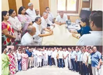 जहाजपुर स्वस्तिधाम चोरी के आरोपी को जल्द पकडऩे की मांग, कलेक्‍ट्रेट पर प्रदर्शन